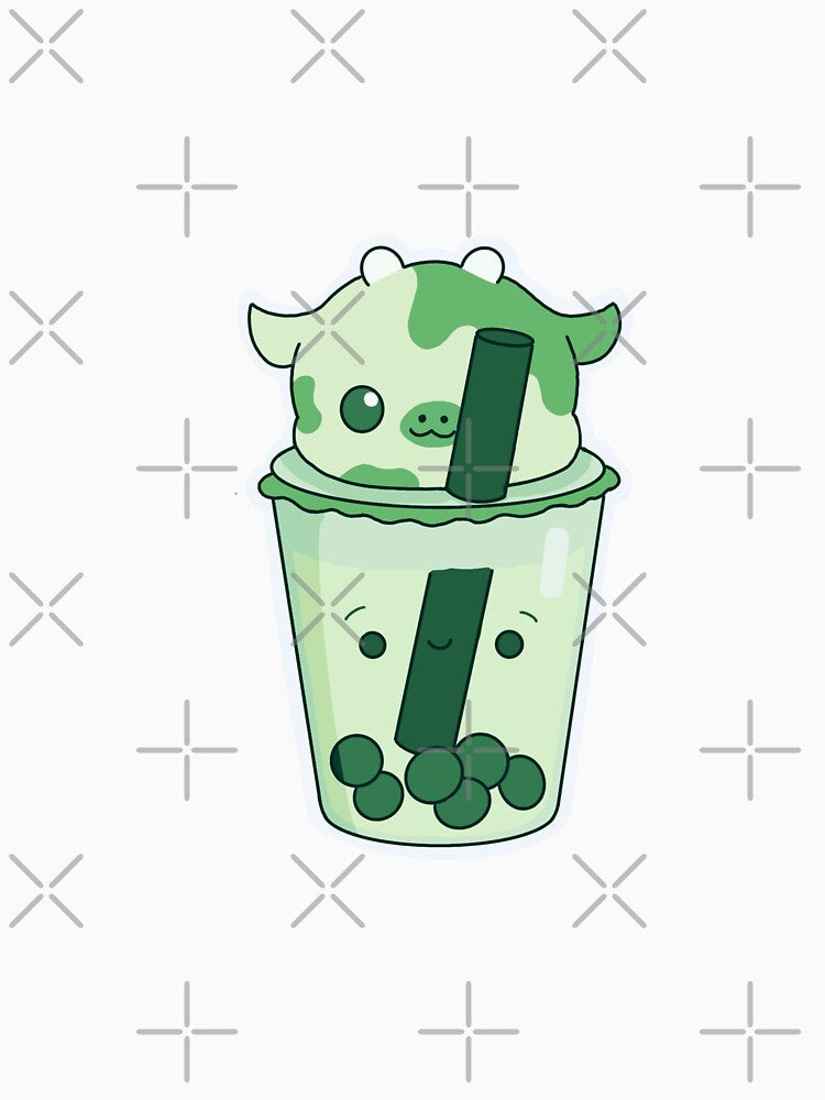 Matcha Cow Bubble Tea by melthemoose T-Shirts, Hoodie, Sweatshirt | BlankRebels.com (Image 3)