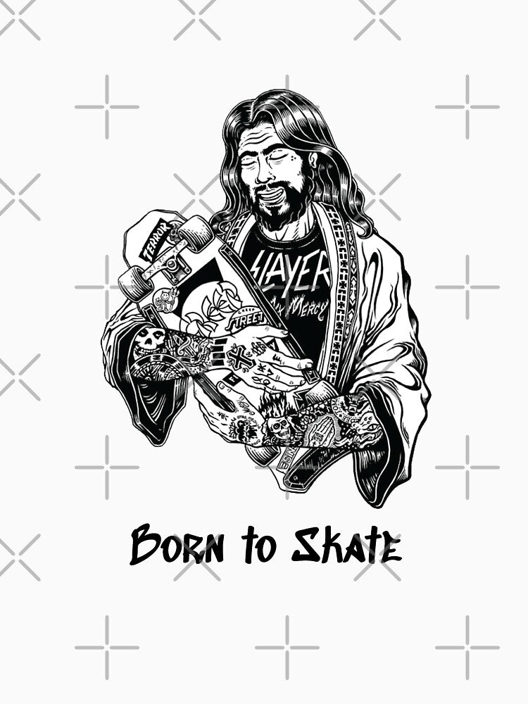 Born To Skate - Skateboard - Skate tee - Skate Shirt - Skateboard Shirt - Skater - Skate Dude (Image 3)