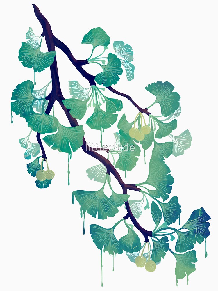 O Ginkgo (in Green) by littleclyde T-Shirts, Hoodie, Sweatshirt | BlankRebels.com (Image 3)