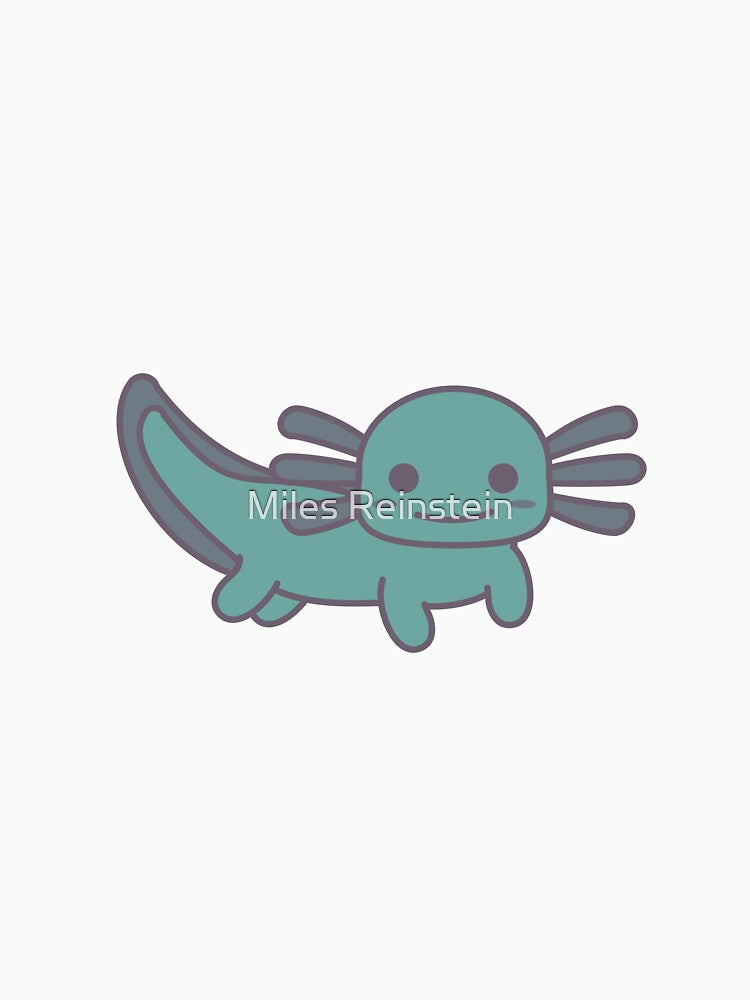 Teal Axolotl by Miles Reinstein T-Shirts, Hoodie, Sweatshirt | BlankRebels.com (Image 3)