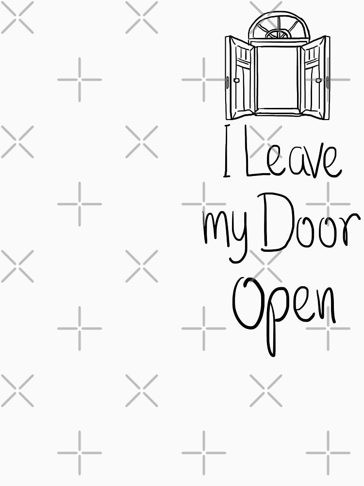 I Leave my Door Open Lettering Design by Khotekmei T-Shirts, Hoodie, Sweatshirt | BlankRebels.com (Image 3)