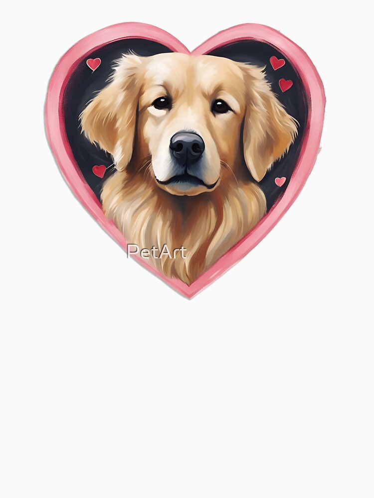 Love Golden Retriever Dog by PetArt  ⭐⭐⭐⭐⭐ T-Shirts, Hoodie, Sweatshirt | BlankRebels.com (Image 3)
