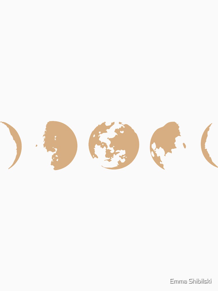 Horizontal Moon Phases by Emma Shibilski T-Shirts, Hoodie, Sweatshirt | BlankRebels.com (Image 3)