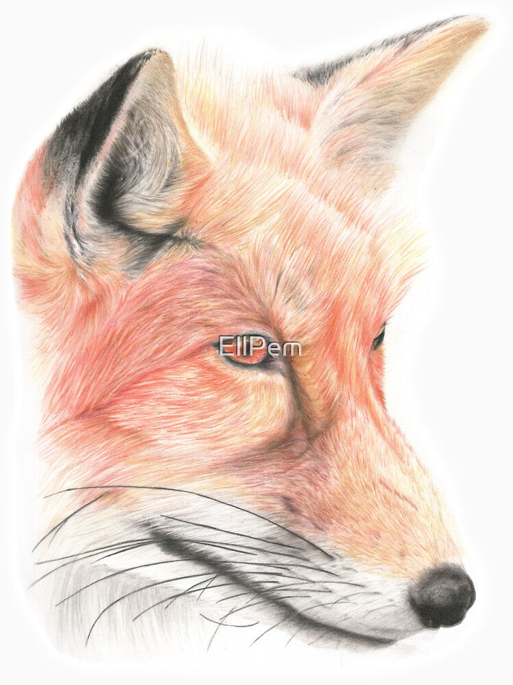 Fox Pencil Art by EllPem T-Shirts, Hoodie, Sweatshirt | BlankRebels.com (Image 3)