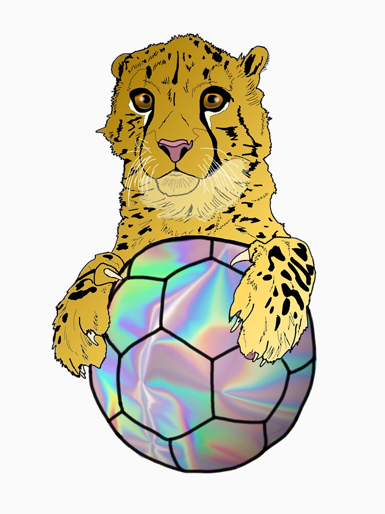 Holographic Soccer Cheetah Cub by Carissariley