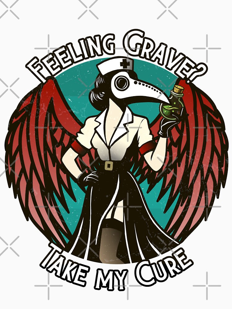 Gothic Nurse Dark Humor by kaszczyszko T-Shirts, Hoodie, Sweatshirt | BlankRebels.com (Image 3)
