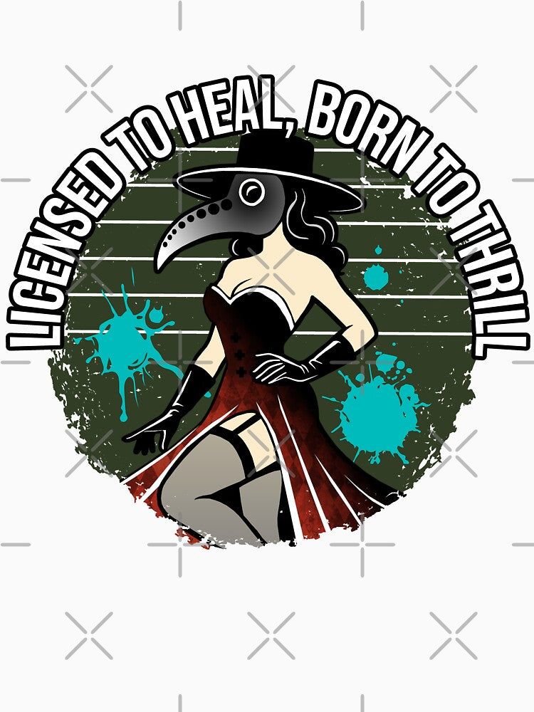 Nurse Pinup Plague Doctor by kaszczyszko T-Shirts, Hoodie, Sweatshirt | BlankRebels.com (Image 3)
