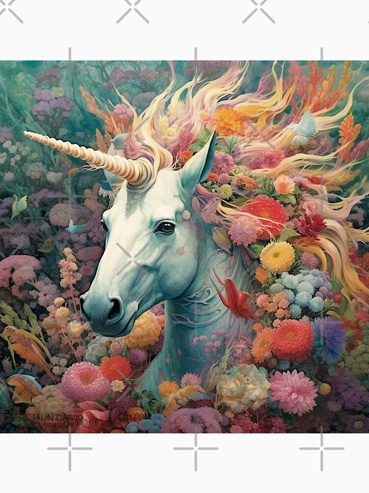 A POETIC UNICORN AMONG THE FLOWERS by infinitearte T-Shirts, Hoodie, Sweatshirt | BlankRebels.com (Image 3)