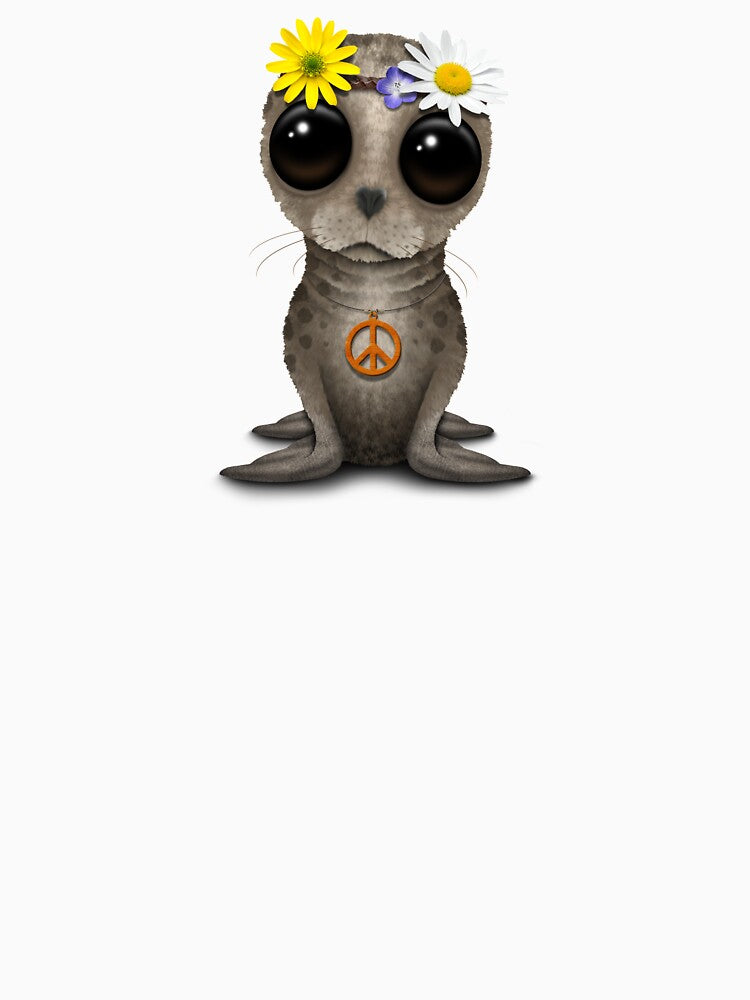Cute Baby Seal Hippie by JeffBartels T-Shirts, Hoodie, Sweatshirt | BlankRebels.com (Image 3)