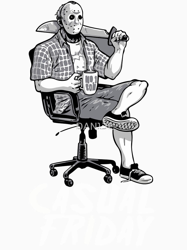 Casual Friday with Jason Voorhees by DAN13L T-Shirts, Hoodie, Sweatshirt | BlankRebels.com (Image 3)