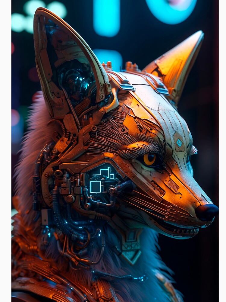 Cyberpunk Fox #3 by VictorSchell T-Shirts, Hoodie, Sweatshirt | BlankRebels.com (Image 2)