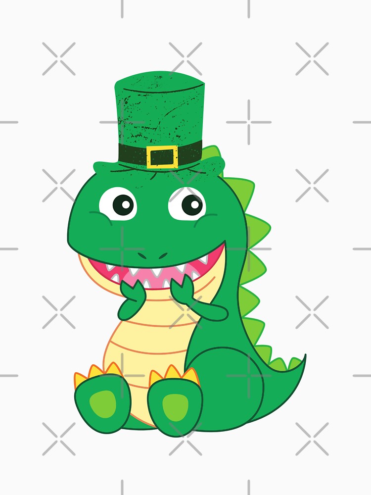 St Patricks Day -  Funny And Cute Dinosaur St Patrick's Day Idea For Kids And Toddlers by Diferenty Shop  ⭐⭐⭐⭐⭐... (Image 3)