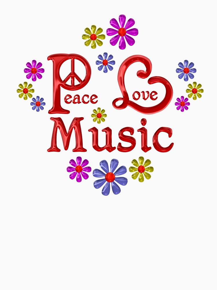 Fun Peace Love Music by CoolDoodles T-Shirts, Hoodie, Sweatshirt | BlankRebels.com (Image 3)