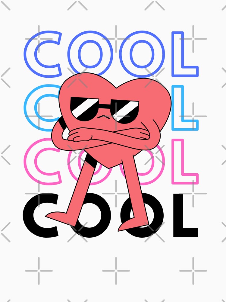 Heart is cool design for for cool people by ABC  Designer