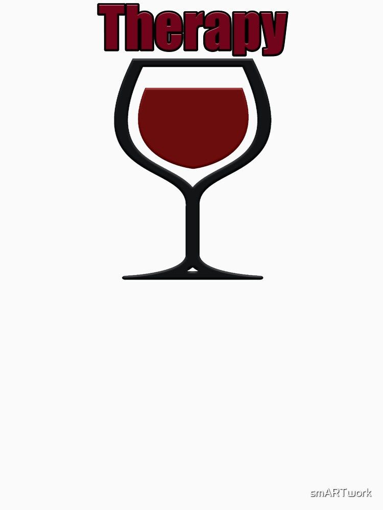 wine therapy by smARTwork T-Shirts, Hoodie, Sweatshirt | BlankRebels.com (Image 3)