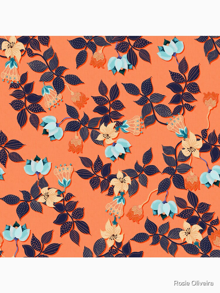Embroidery Lotus Floral by Rosie Oliveira T-Shirts, Hoodie, Sweatshirt | BlankRebels.com (Image 3)