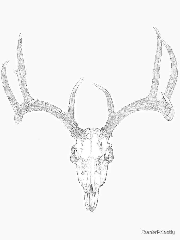 Deer Skull by RumerPriestly T-Shirts, Hoodie, Sweatshirt | BlankRebels.com (Image 3)