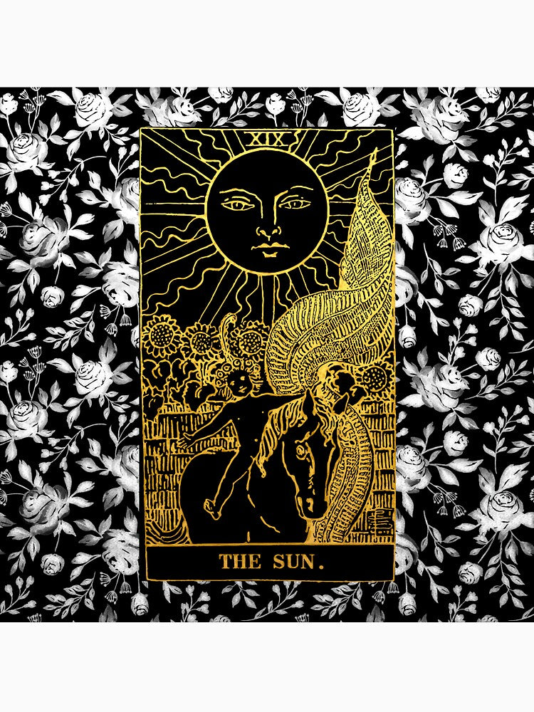 Floral Tarot Print - The Sun by Annalee Beer T-Shirts, Hoodie, Sweatshirt | BlankRebels.com (Image 3)