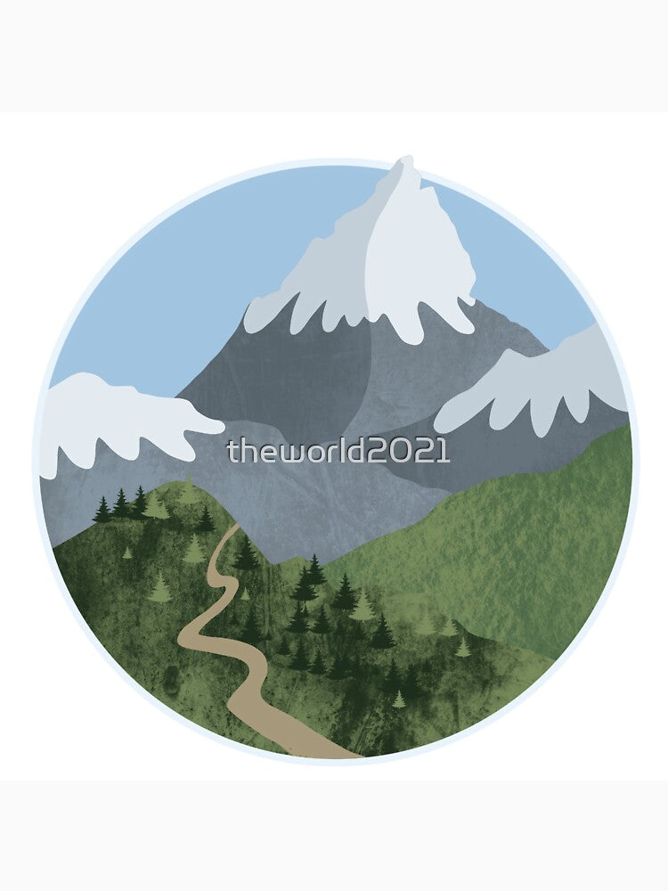 Mountains and pathway green grass and sky by theworld2021 T-Shirts, Hoodie, Sweatshirt | BlankRebels.com (Image 3)