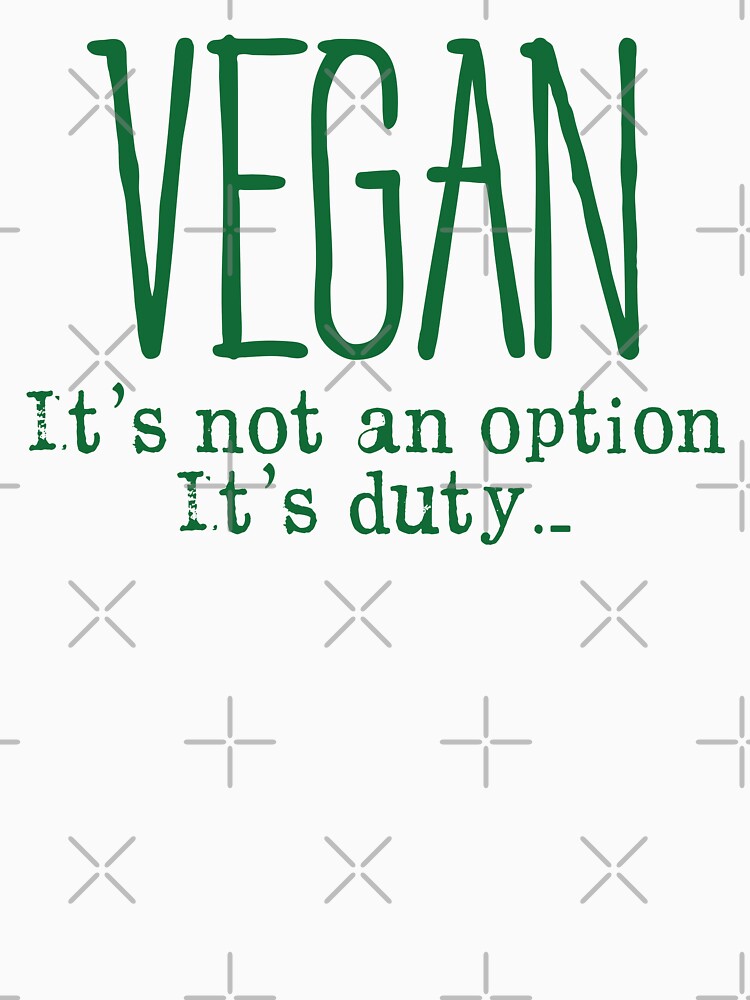 Vegan is Not an Option! Veganism Quote by EddieBalevo T-Shirts, Hoodie, Sweatshirt | BlankRebels.com (Image 3)