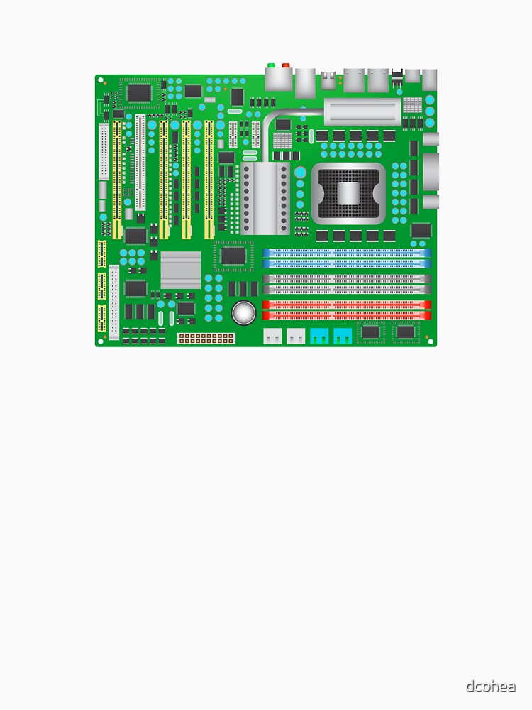 Classic Computer Mainboard for Geeks by dcohea T-Shirts, Hoodie, Sweatshirt | BlankRebels.com (Image 3)