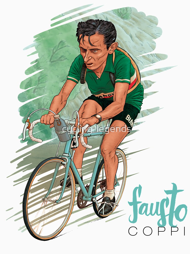 Fausto 'il Campionissimo' Coppi by cycling-legends T-Shirts, Hoodie, Sweatshirt | BlankRebels.com (Image 3)
