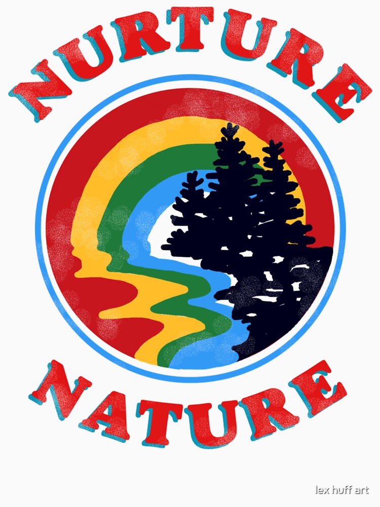 nurture nature vintage environmentalist design by lex huff art T-Shirts, Hoodie, Sweatshirt | BlankRebels.com (Image 3)