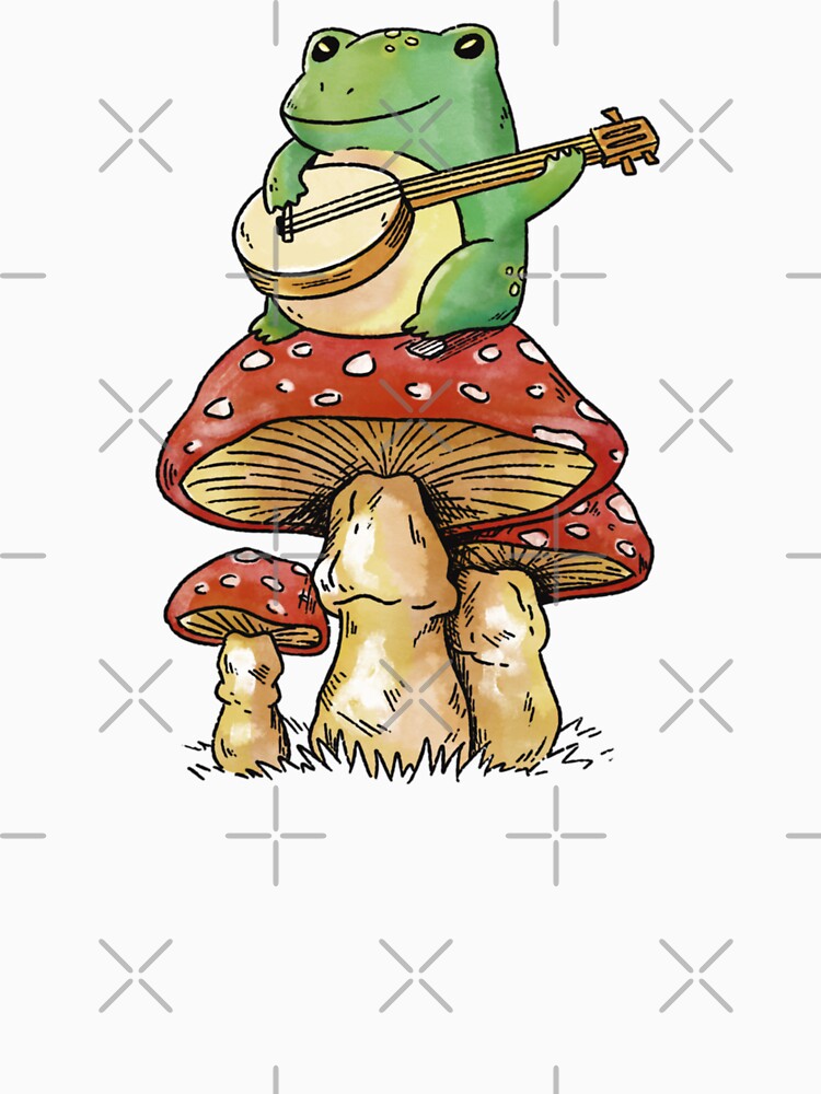 cottagecore aesthetic frog with mushroom by Floppa Empire T-Shirts, Hoodie, Sweatshirt | BlankRebels.com (Image 3)