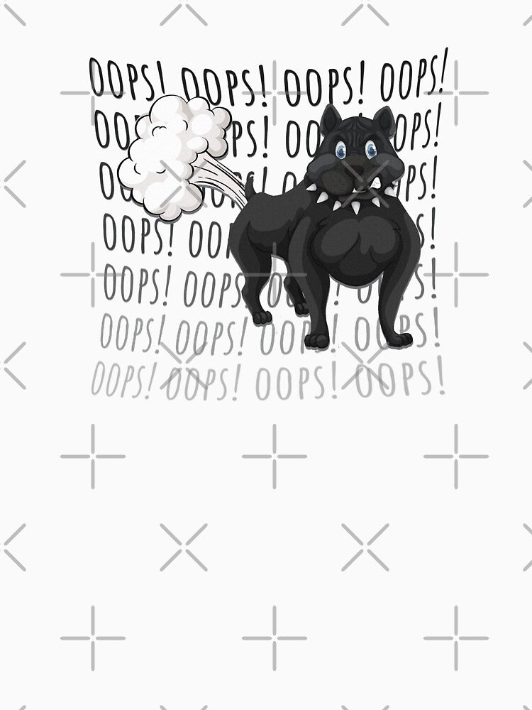 Black funny cute dog fart design by AnsykD T-Shirts, Hoodie, Sweatshirt | BlankRebels.com (Image 3)