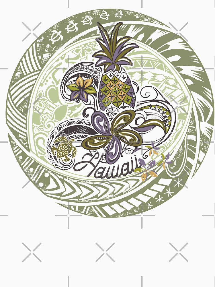 Be A Hawaiian Pineapple Green Decal by sunnthreads