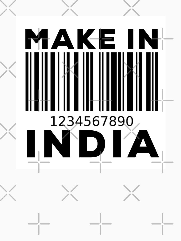 Make In India Bar Code by So Witcasm ? T-Shirts, Hoodie, Sweatshirt | BlankRebels.com (Image 3)