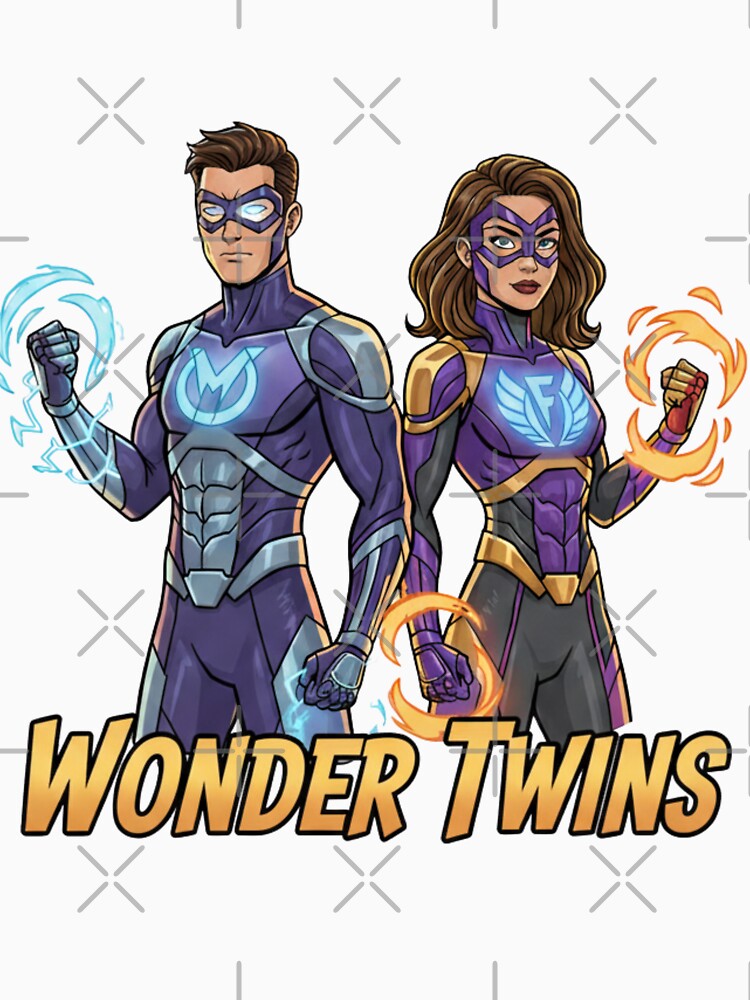 Wonder Twins: Superhero Cartoon T-Shirts, Hoodie, Sweatshirt