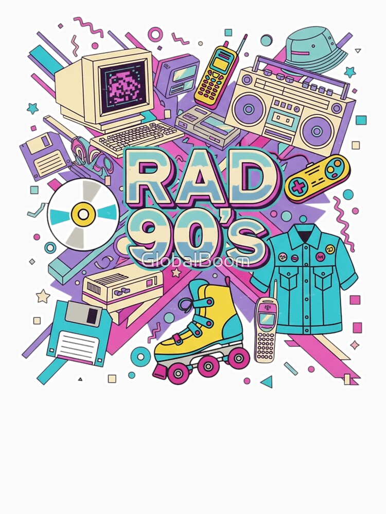 Sentimental 90s Logo – Retro Memories & Iconic 1990s Vibes by GlobalBoom T-Shirts, Hoodie, Sweatshirt (Image 3)