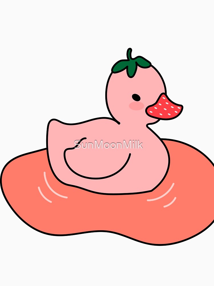 Kawaii Strawberry Duck by SunMoonMilk T-Shirts, Hoodie, Sweatshirt | BlankRebels.com (Image 3)