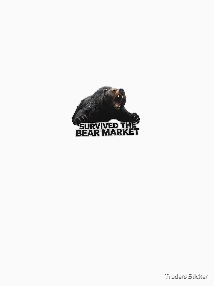 Roaring Bear Market Sticker for Traders & Investors by Traders Sticker T-Shirts, Hoodie, Sweatshirt (Image 3)