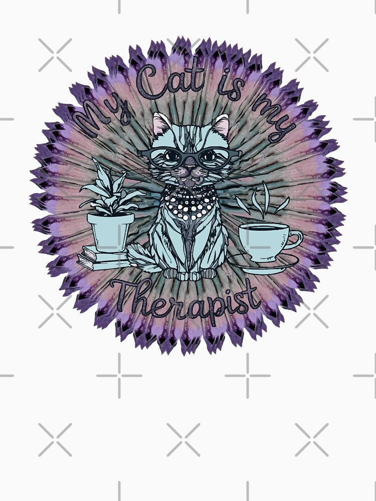 My Cat is My Therapist, Surrounded by Copper by ArtDesignTp T-Shirts, Hoodie, Sweatshirt | BlankRebels.com (Image 3)