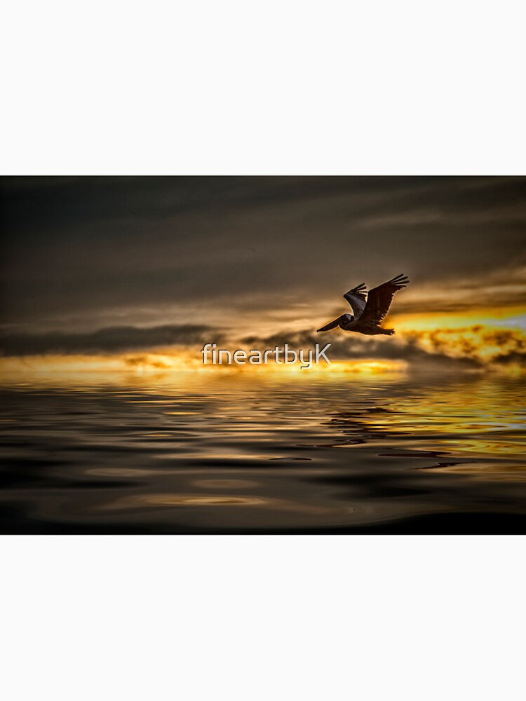 Pelican flying sunset by fineartbyK T-Shirts, Hoodie, Sweatshirt | BlankRebels.com (Image 2)