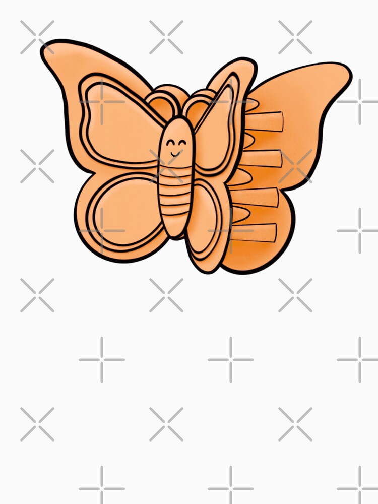 Cute Orange Butterfly Clip by AestheticAnnette T-Shirts, Hoodie, Sweatshirt | BlankRebels.com (Image 3)