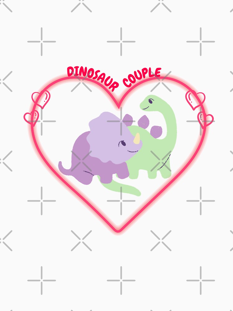 Dinosaur couple by Varshinee T-Shirts, Hoodie, Sweatshirt | BlankRebels.com (Image 3)