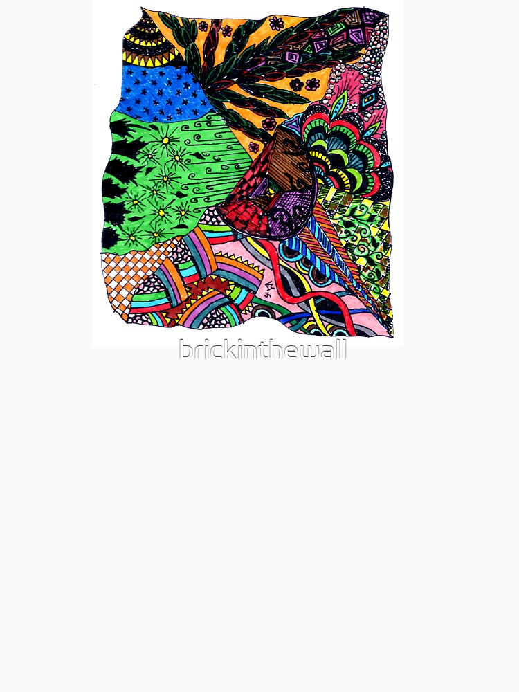 Colored Hand-drawn Zentangle #3 by brickinthewall T-Shirts, Hoodie, Sweatshirt | BlankRebels.com (Image 3)