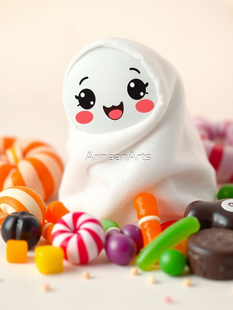 Adorable Ghost Surrounded Candy Sweet Kawaii Halloween T-Shirts, Hoodie, Sweatshirt