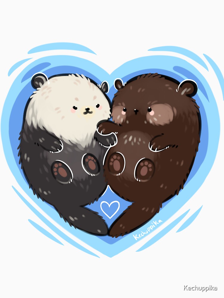 Handholding otters by Kechuppika T-Shirts, Hoodie, Sweatshirt | BlankRebels.com (Image 3)
