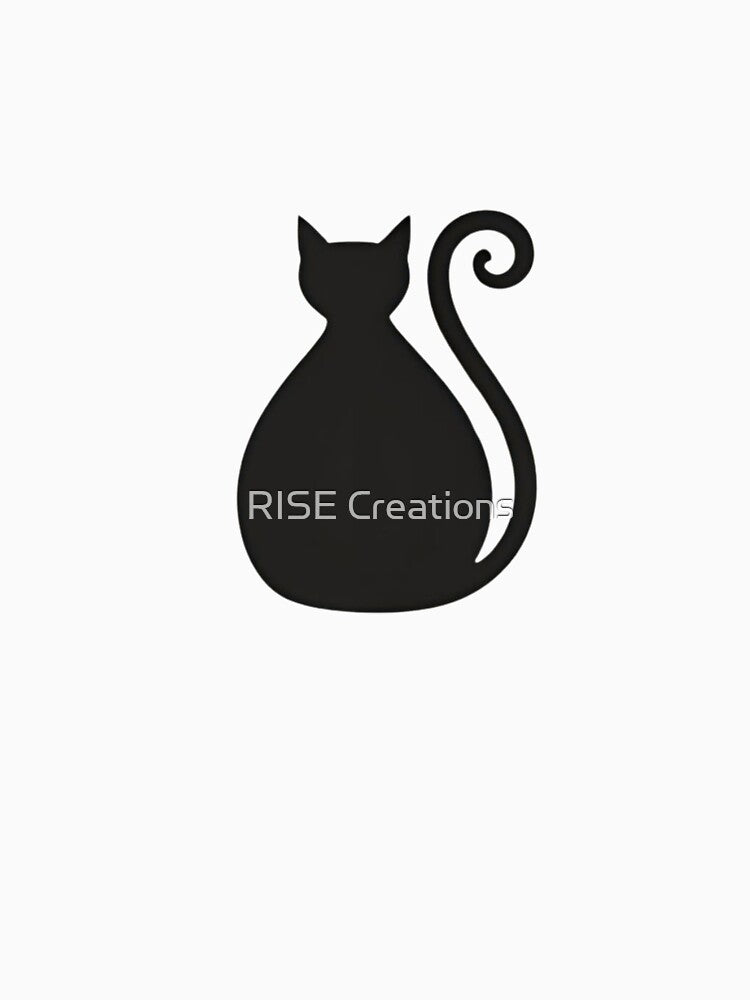 Cute silhouette halloween minimal black cat by RISE Creations T-Shirts, Hoodie, Sweatshirt | BlankRebels.com (Image 3)