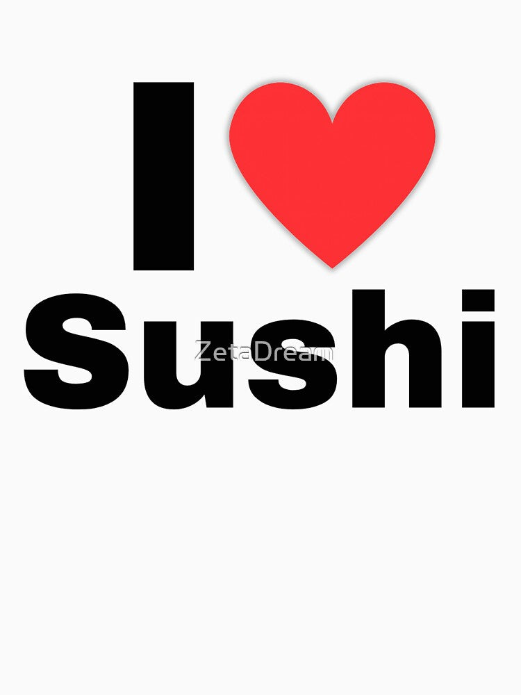 I Love Sushi Minimalist Food Design by ZetaDream T-Shirts, Hoodie, Sweatshirt | BlankRebels.com (Image 3)