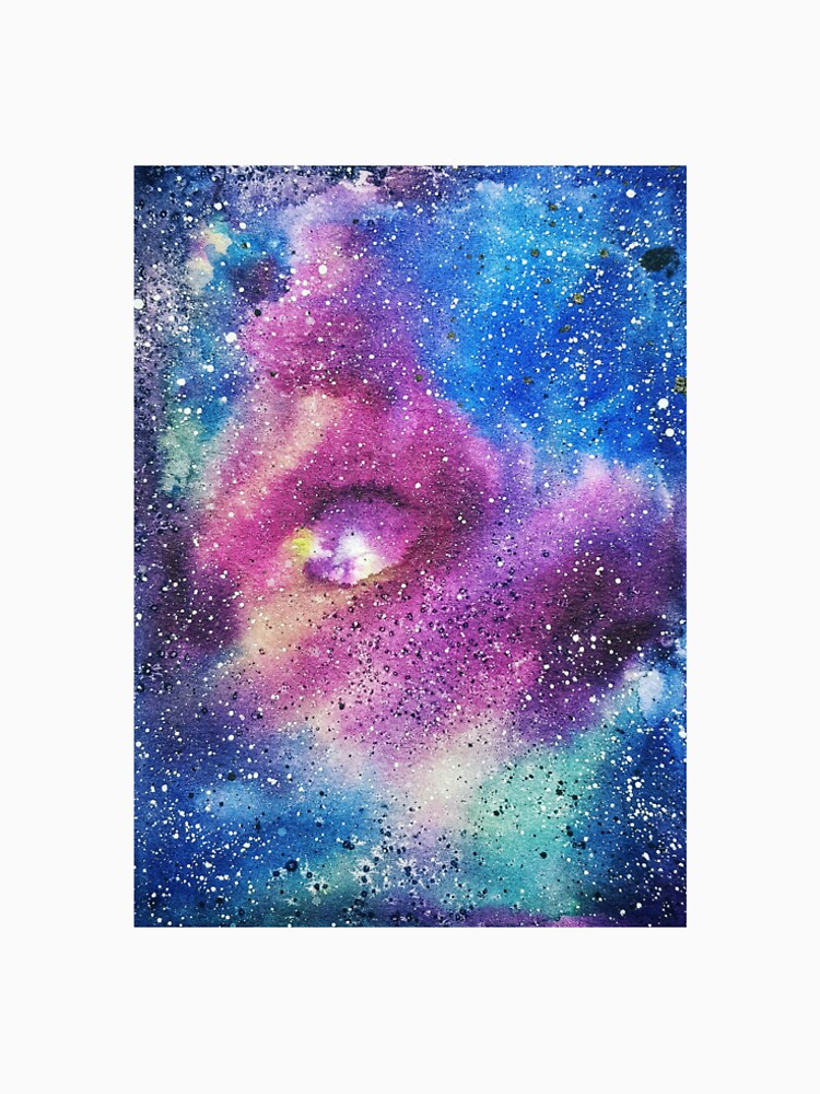 Watercolor Galaxy Nebula by Sutherlandh T-Shirts, Hoodie, Sweatshirt | BlankRebels.com (Image 2)