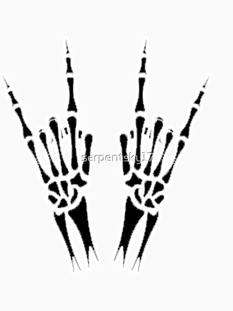 Punk Rock / Metal Skeleton Fingers by SerpentSkyArts