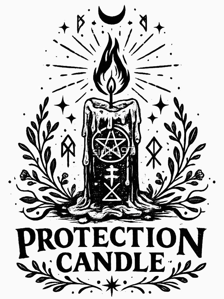 Protection Candle – Gothic Occult Ritual by SidTastic T-Shirts, Hoodie, Sweatshirt | BlankRebels.com (Image 3)