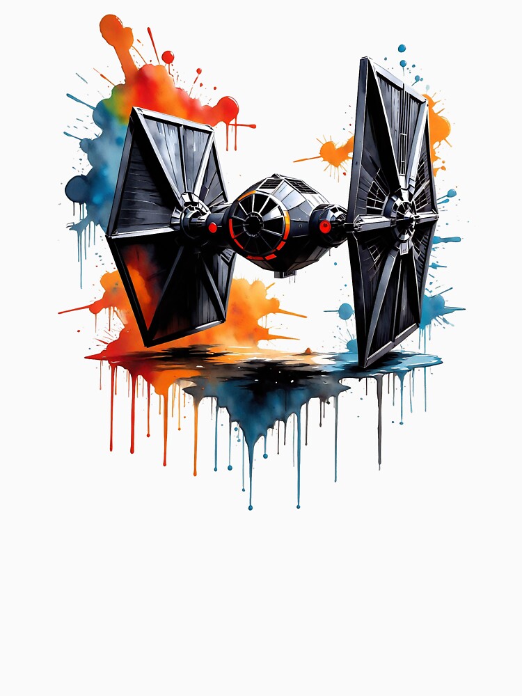 Tie fighter - Splash art by Tea-Shirt-Break Hoodie, Sweatshirt | BlankRebels.com (Image 3)