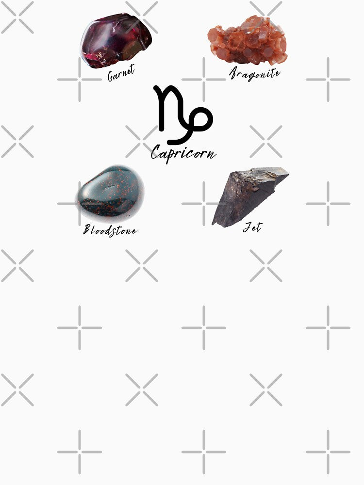 Capricorn Zodiac Crystal by mooneko T-Shirts, Hoodie, Sweatshirt | BlankRebels.com (Image 3)
