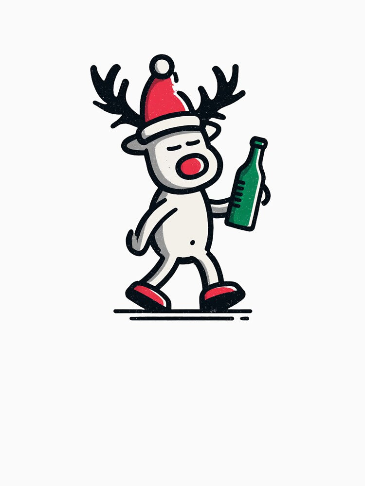 Cheerful Reindeer Christmas T-shirt, tee, t-shirt, hoodie, sweatshirt, long sleeve, short sleeve, long sleeve,... (Image 3)